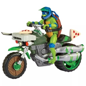 TEENAGE MUTANT NINJA Turtles: Mutant Mayhem Ninja Kick Cycle with Exclusive Leonardo Figure. Ideal present for boys 4 to 7 years and TMNT fans!